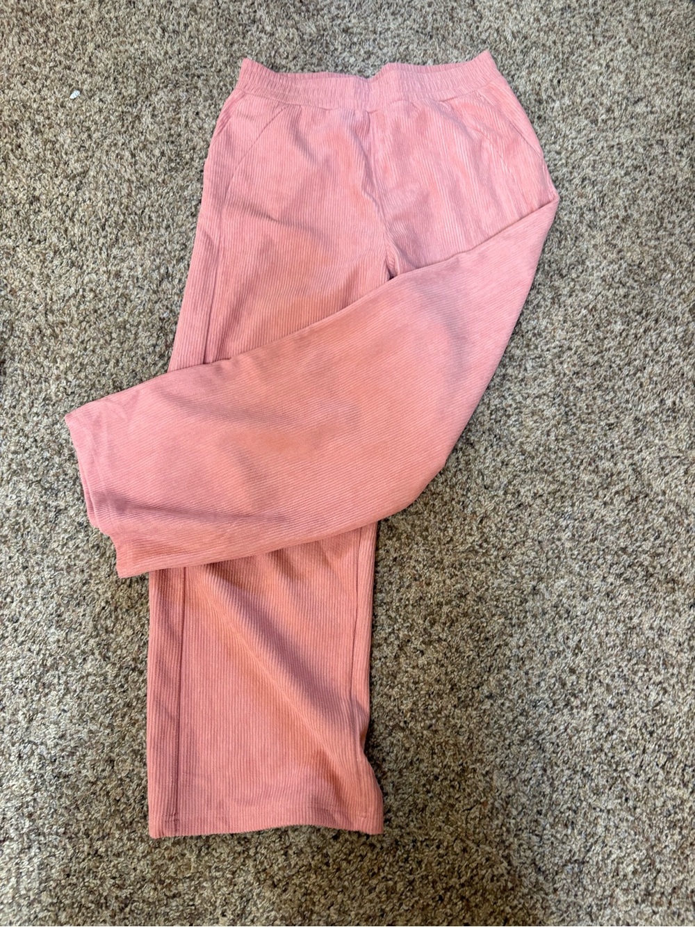 HALARA Dusty Rose Corduroy High-Waist Pants